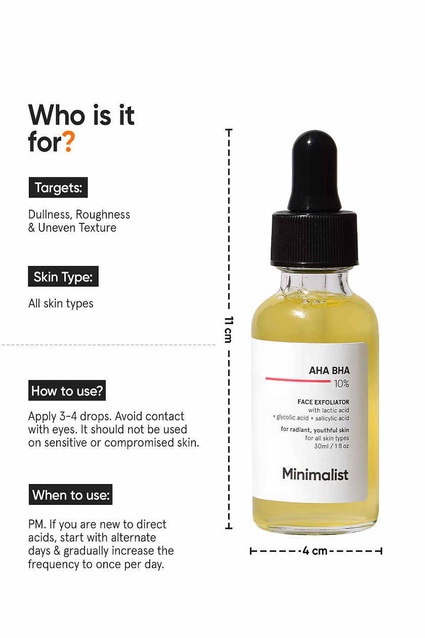 Minimalist - 10% AHA BHA - Exfoliator