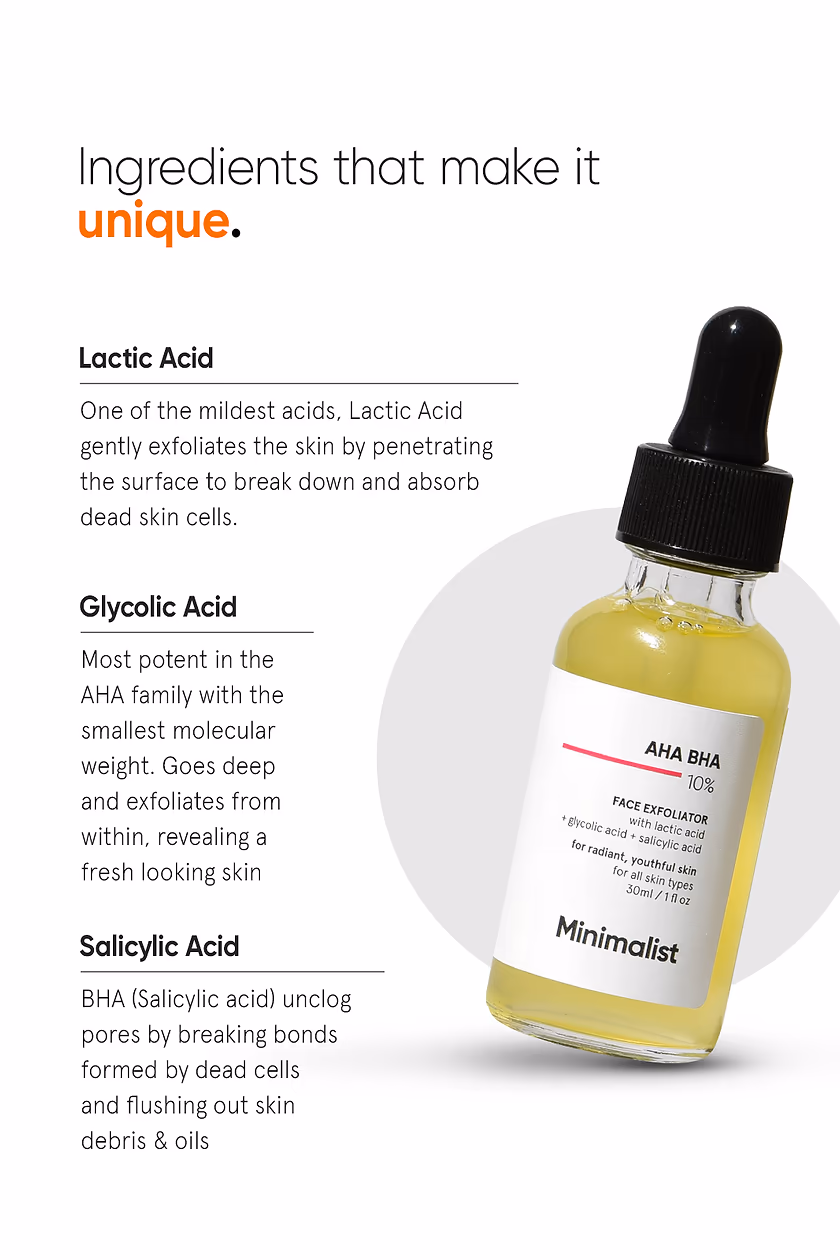 Minimalist - 10% AHA BHA - Exfoliator