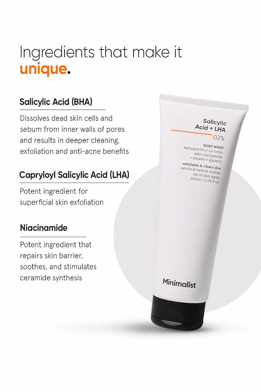 MINIMALIST - SALICYLIC ACID + LHA 2% - BODY WASH