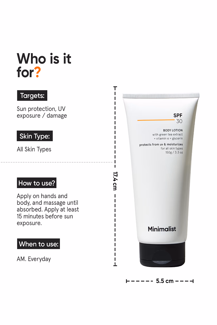 MINIMALIST - SPF 30 - BODY LOTION