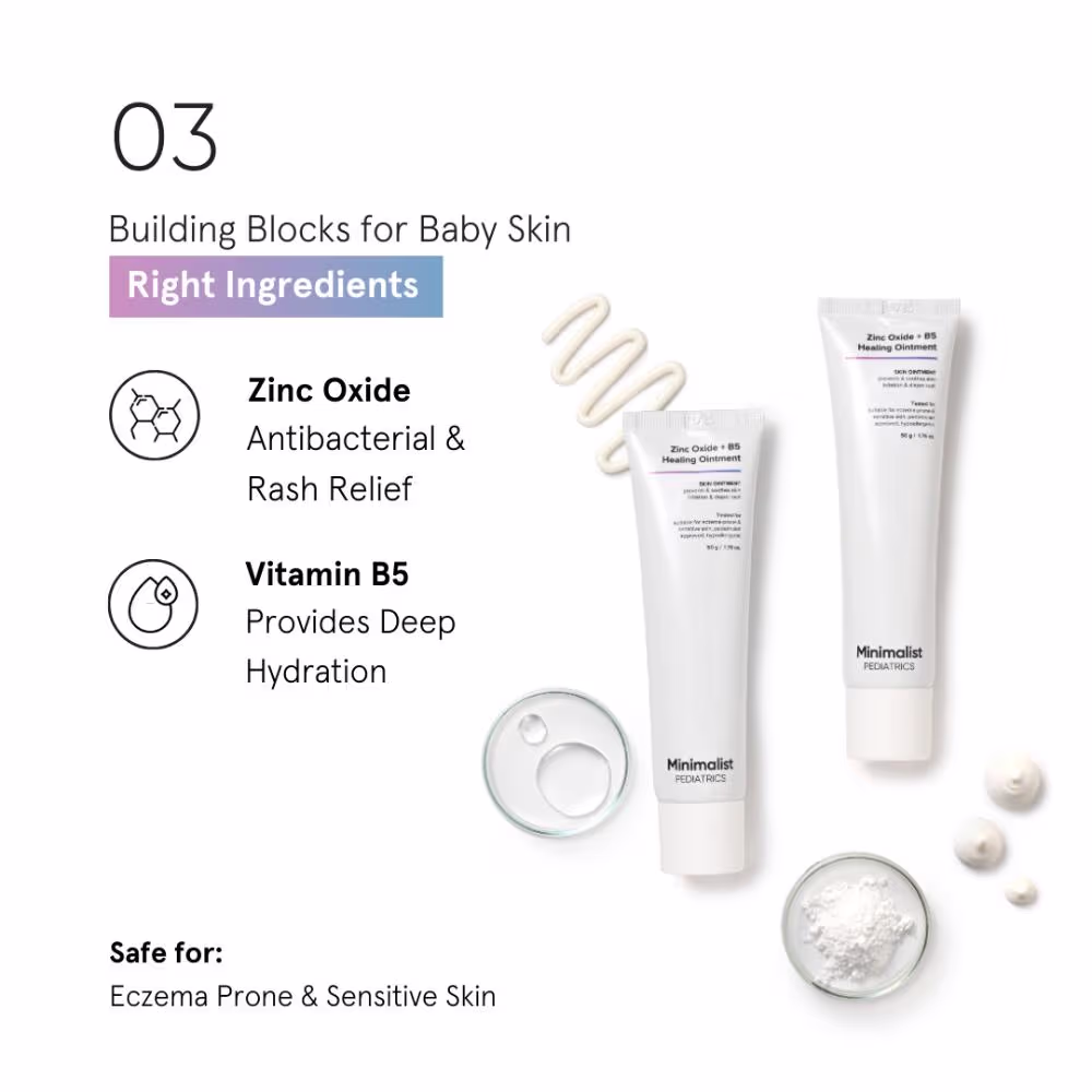 Minimalist Baby Zinc Oxide + B5 Healing Ointment - Rash Cream