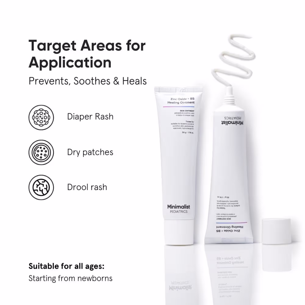 Minimalist Baby Zinc Oxide + B5 Healing Ointment - Rash Cream