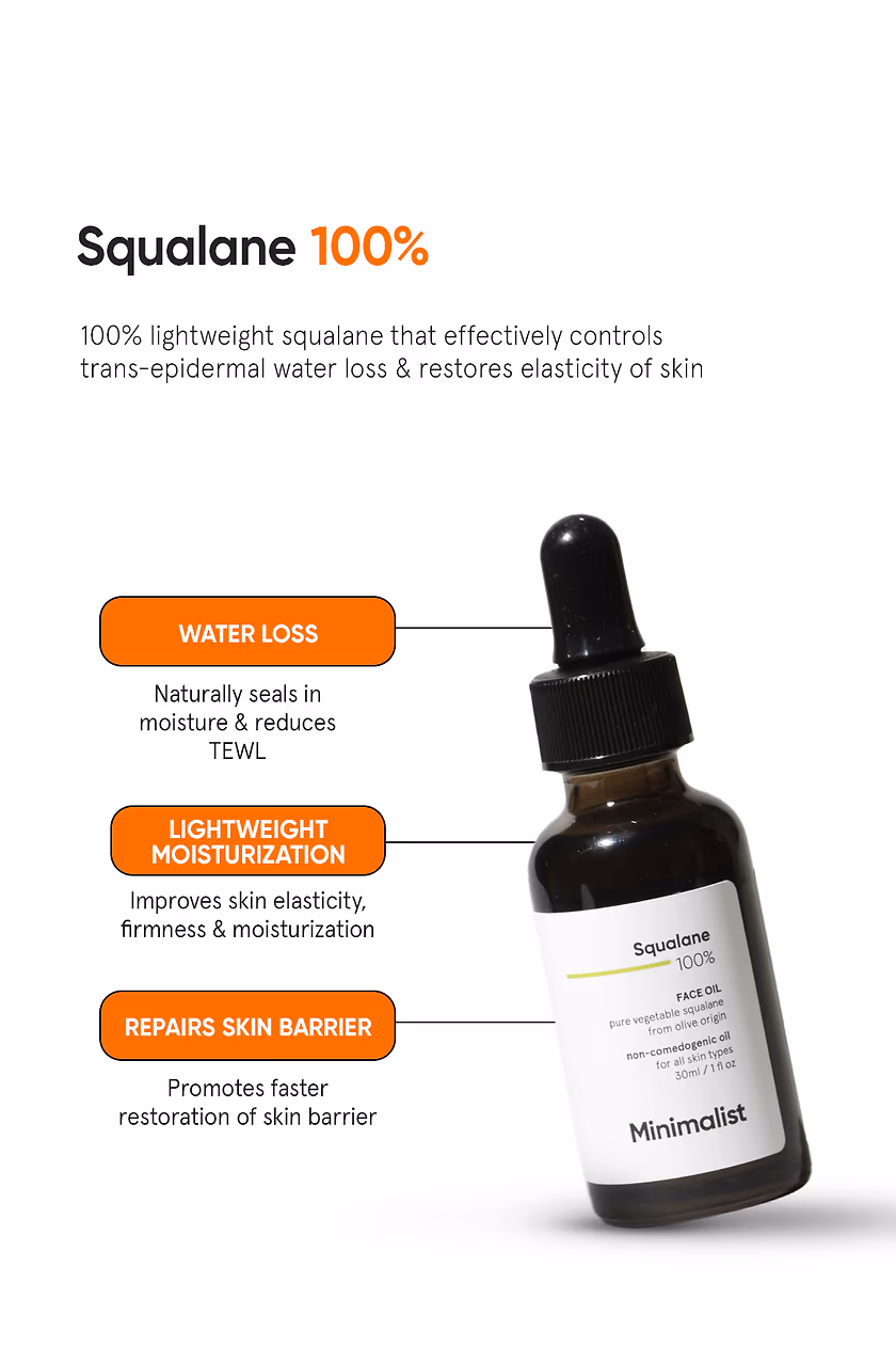 MINIMALIST - SQUALANE 100% - FACE OIL