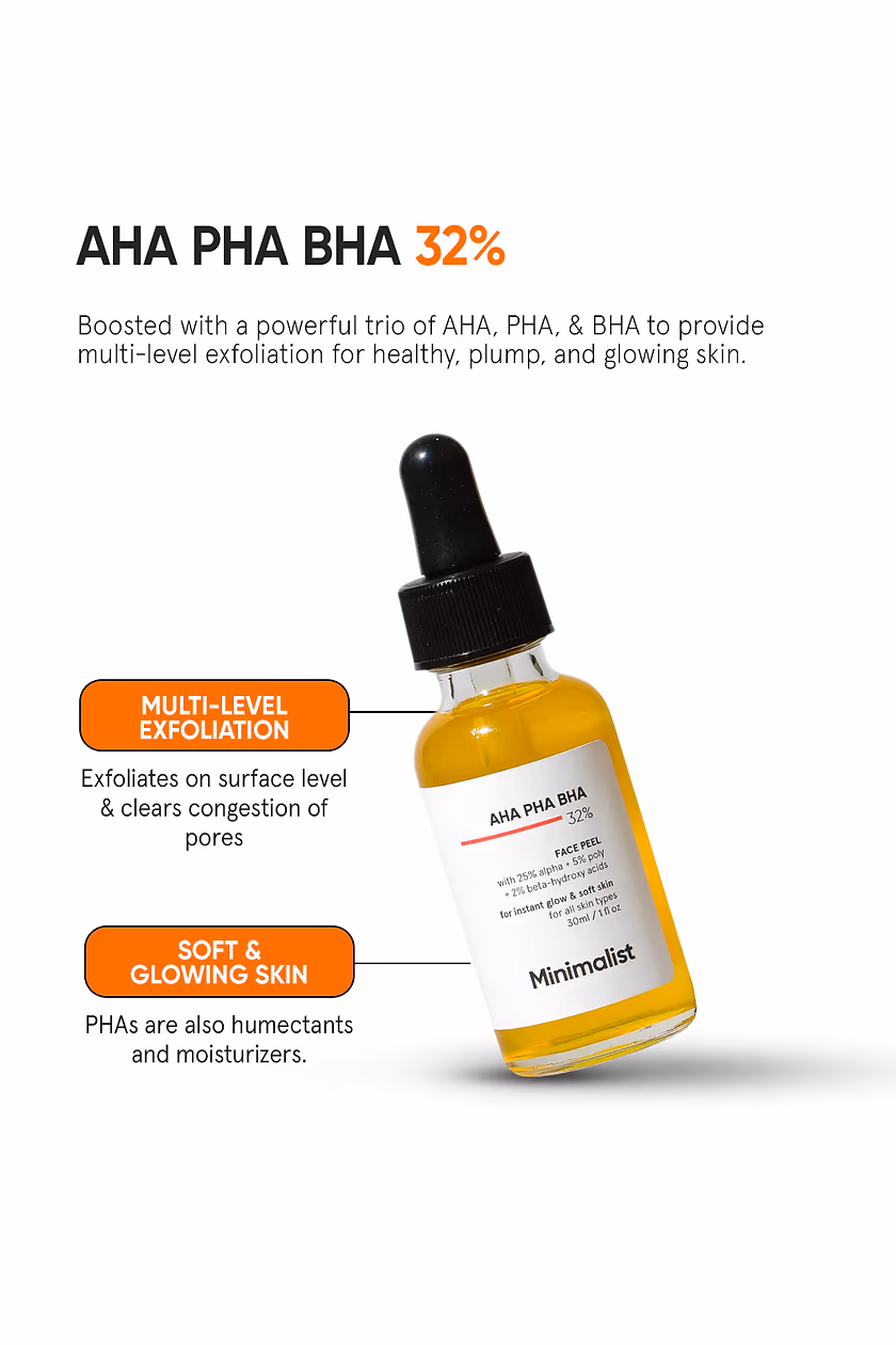 MINIMALIST - AHA PHA BHA 32 % - FACE PEEL