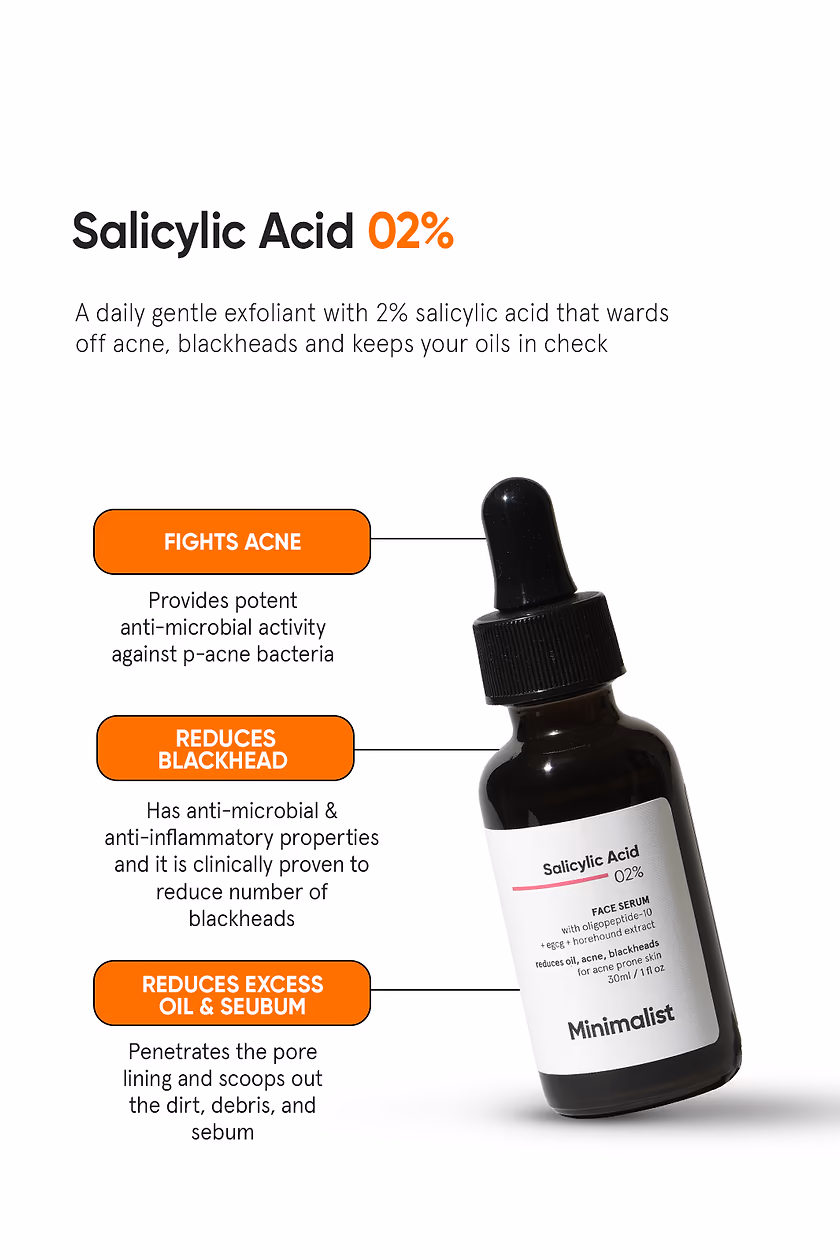 MINIMALIST - SALICYLIC ACID 02% - FACE SERUM