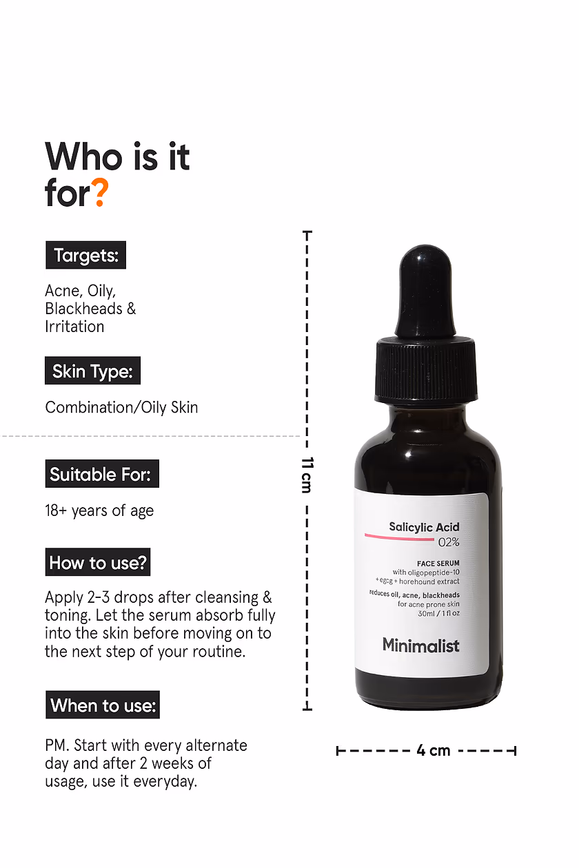 MINIMALIST - SALICYLIC ACID 02% - FACE SERUM