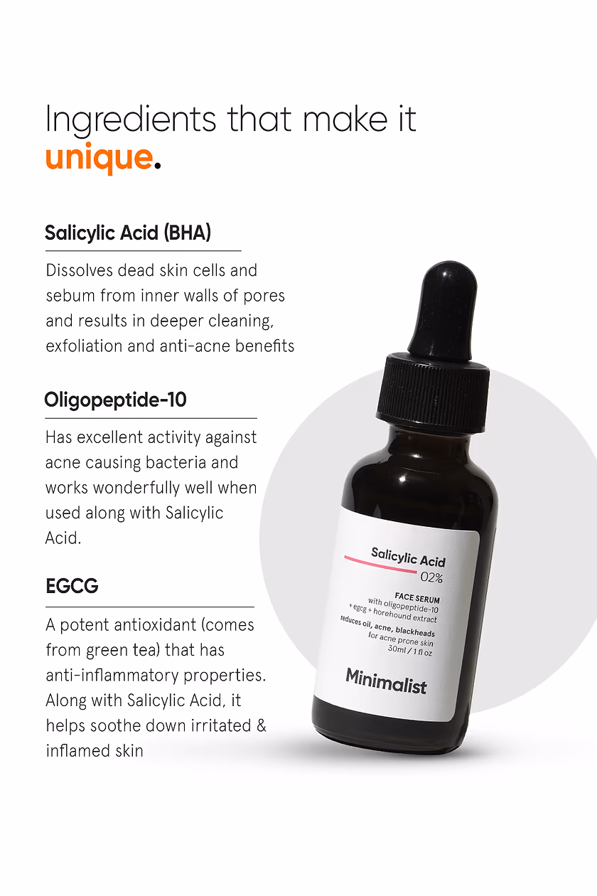 MINIMALIST - SALICYLIC ACID 02% - FACE SERUM