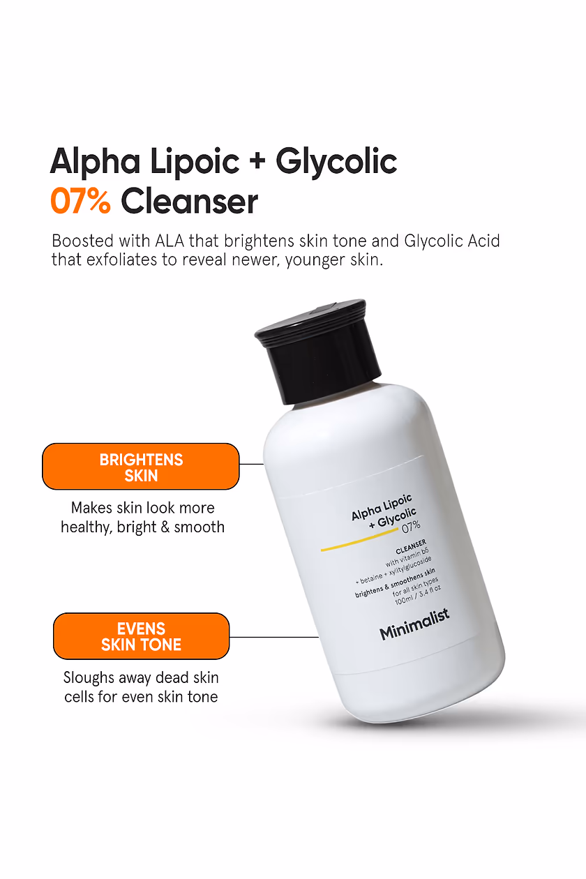 MINIMALIST - ALPHA LIPOIC-GLYCOLIC 07% - FACE CLEANSER