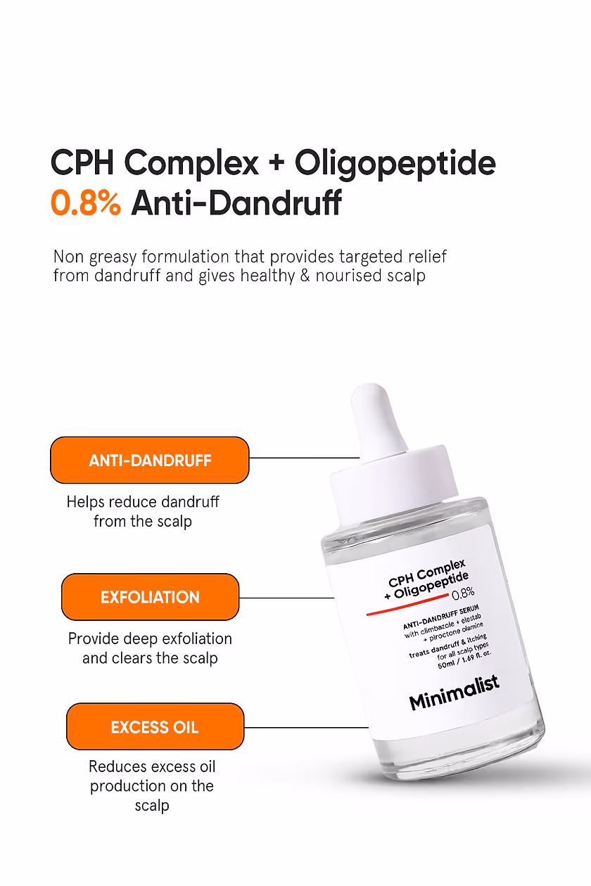 Minimalist - Anti-Dandruff Hair Serum With CPH Complex & Oligopeptide 0.8%