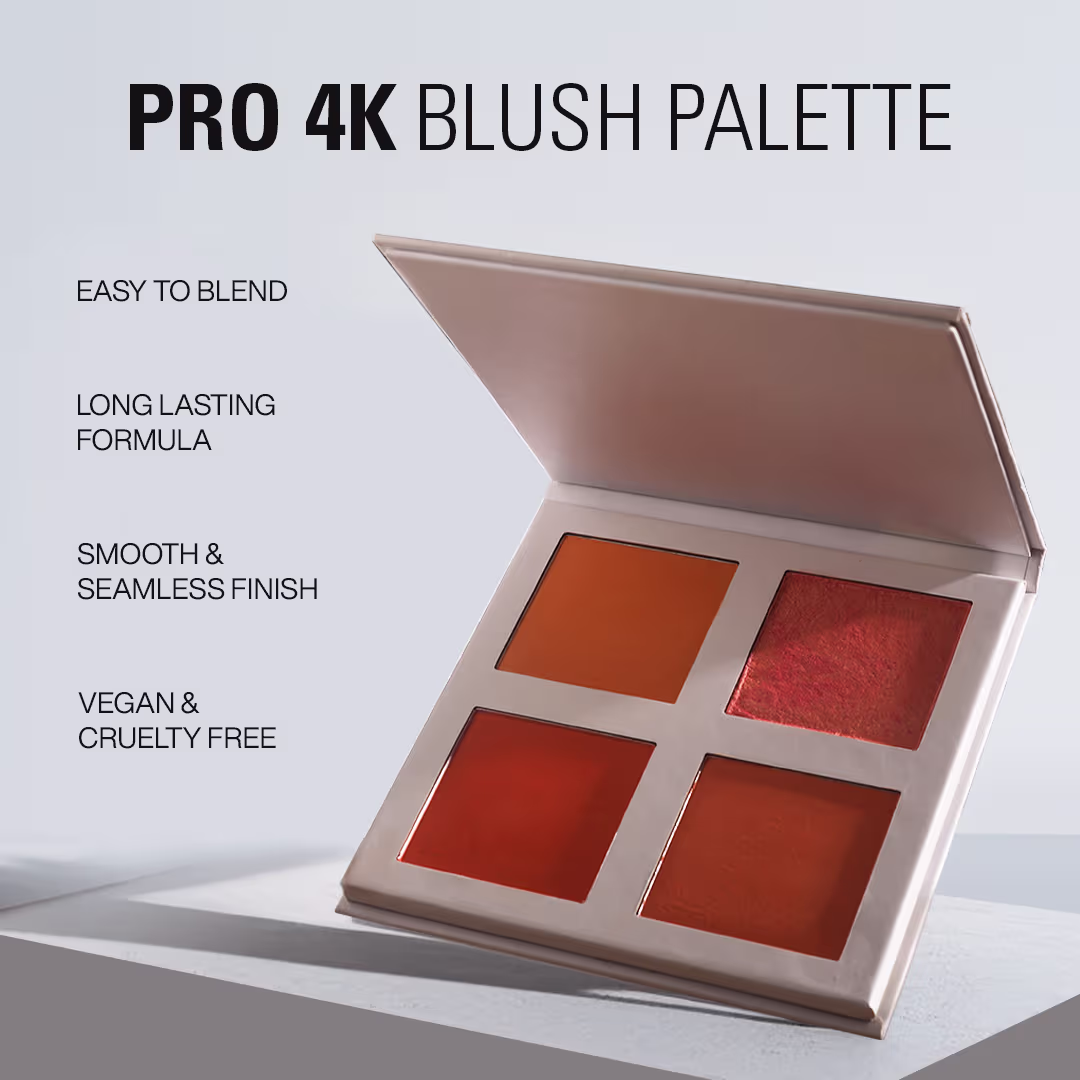 Makeup Revolution - Peach - Revolution Pro 4K Blush Palette