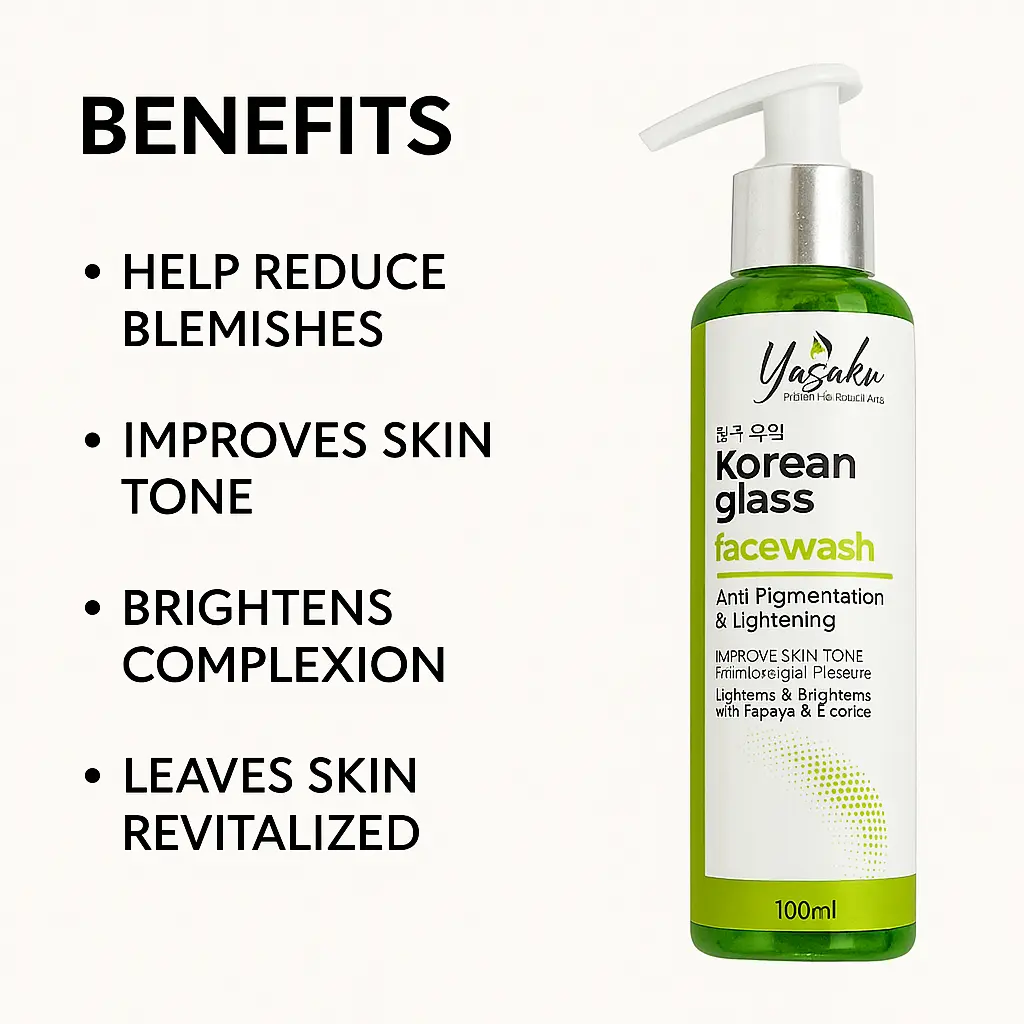 YASAKU - KOREAN GLASS - FACE WASH