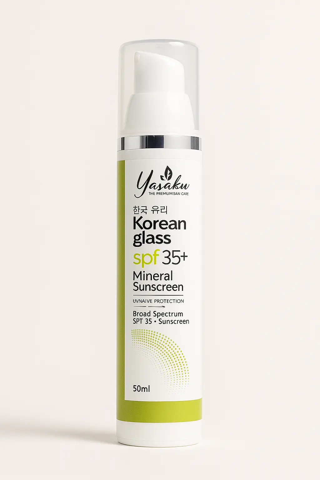 YASAKU - KOREAN GLASS - SPF35+ - MINERAL SUNSCREEN