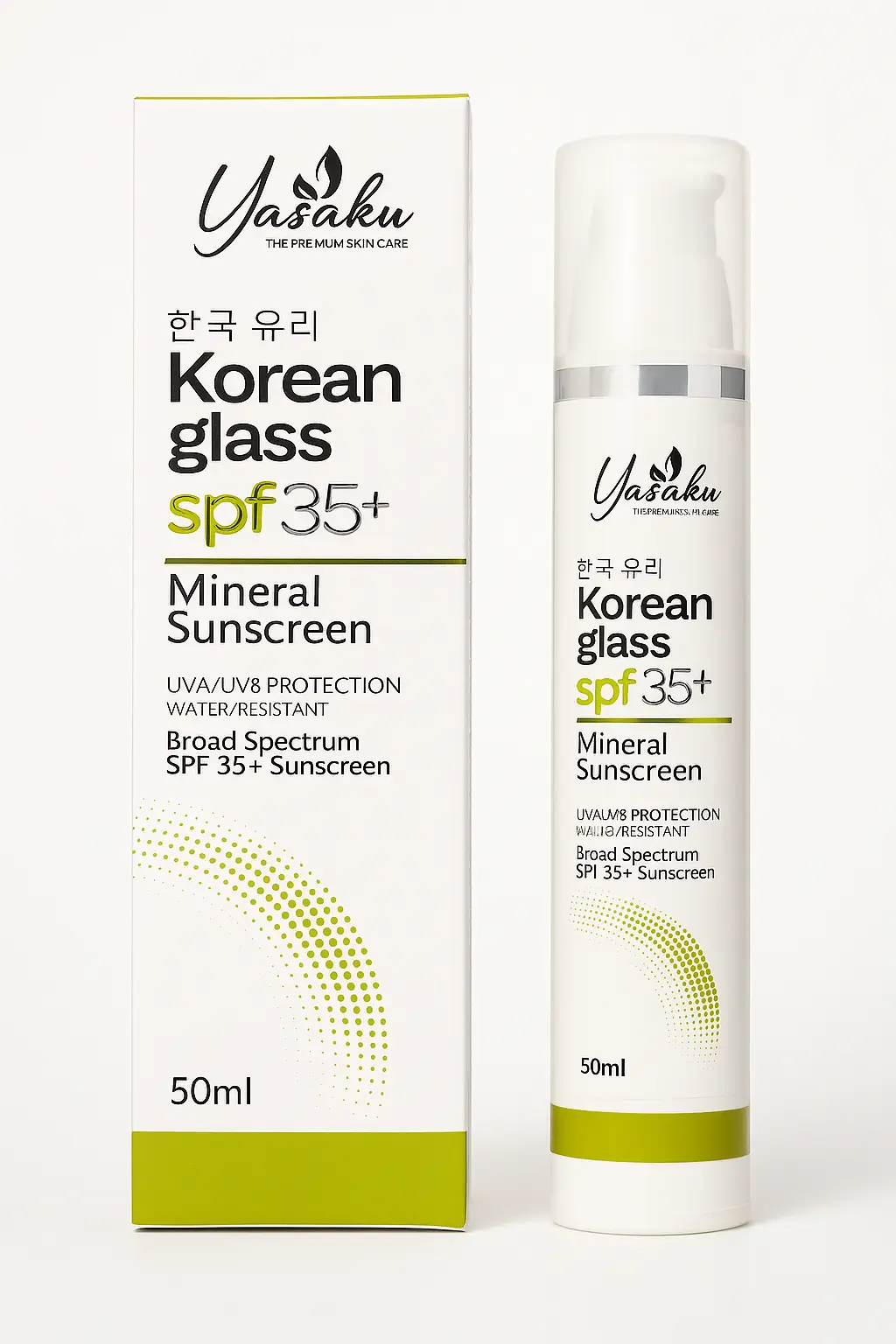 YASAKU - KOREAN GLASS - SPF35+ - MINERAL SUNSCREEN