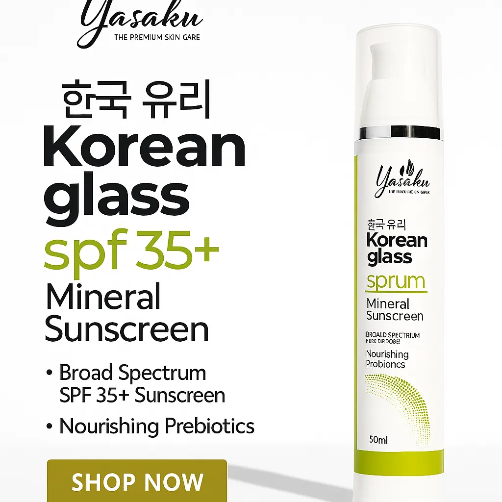 YASAKU - KOREAN GLASS - SPF35+ - MINERAL SUNSCREEN