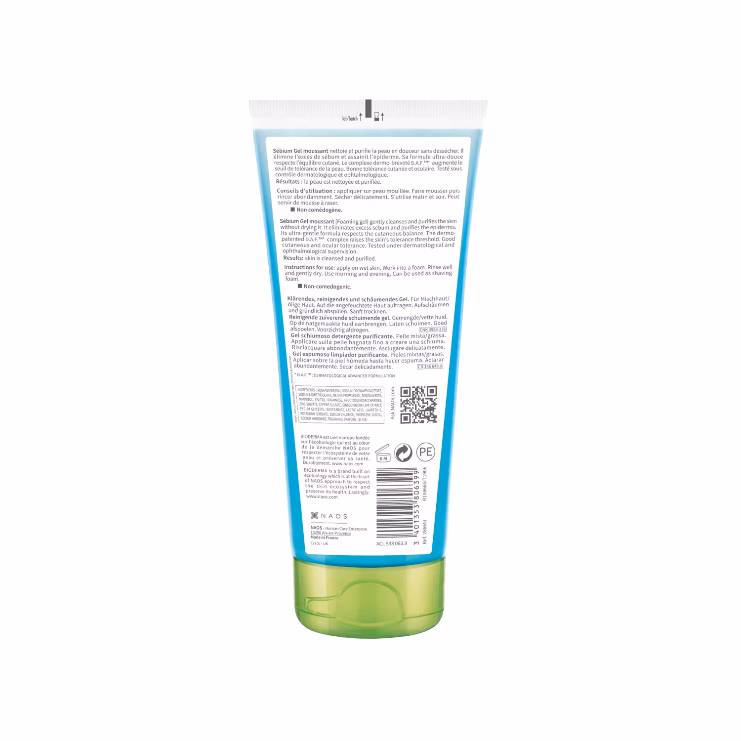 Bioderma - Cleanser - Sebium Gel Moussant - Acne Defence Cleanser For Oily Acne Prone Skin