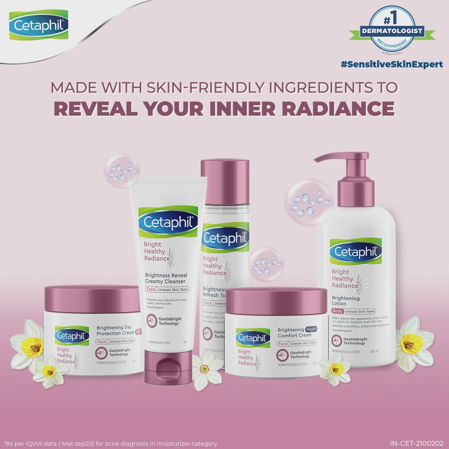 Cetaphil - Bright Healthy Radiance Toner, - with Niacinamide, For Brightening, Evens Skin Tone