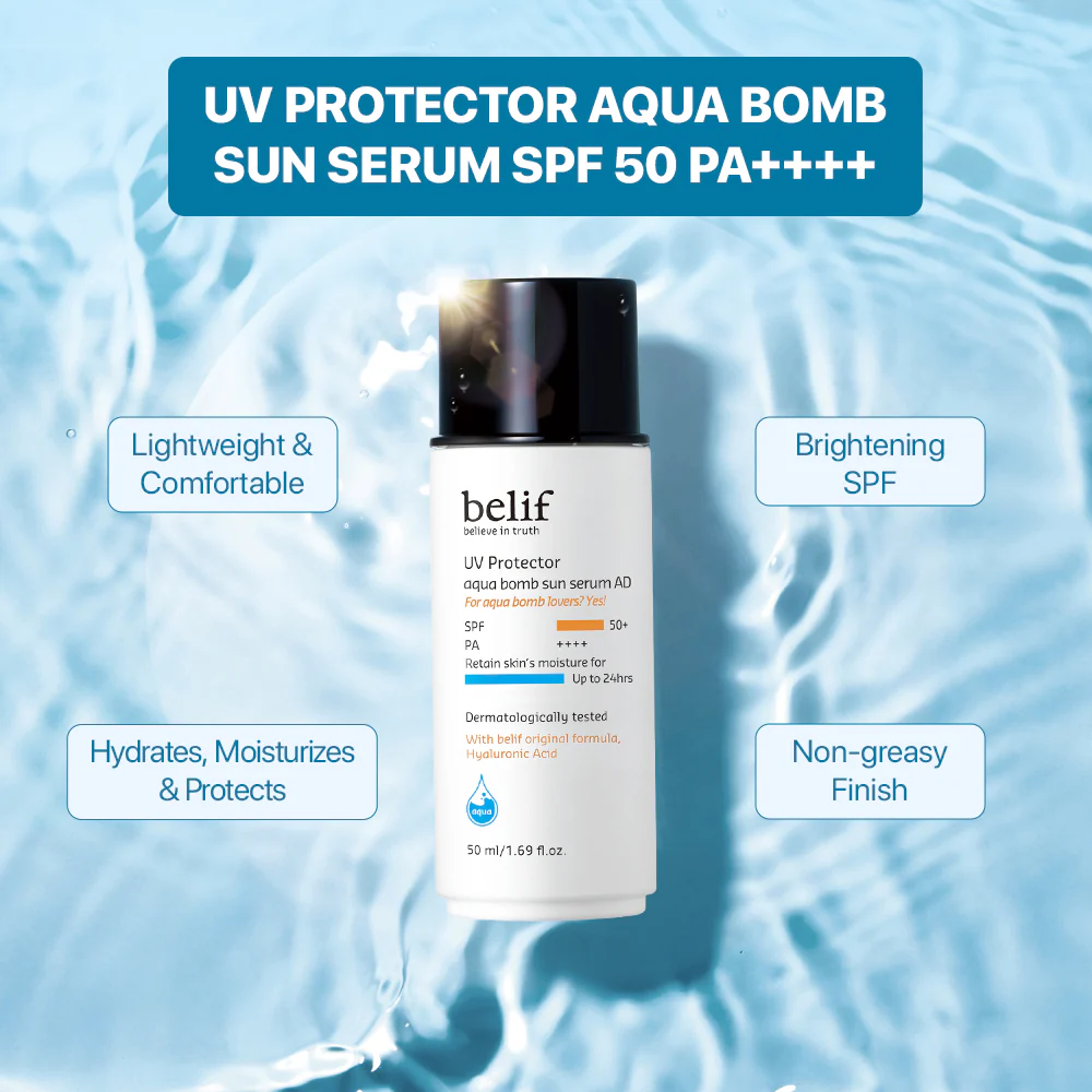 Belif - UV Protector Aqua Bomb - Sun Serum SPF50+ PA++++