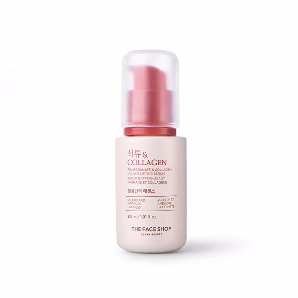 The Face Shop - Collagen & Pomegranate Serum - with Hyaluronic Acid - Collagen Korean Serum