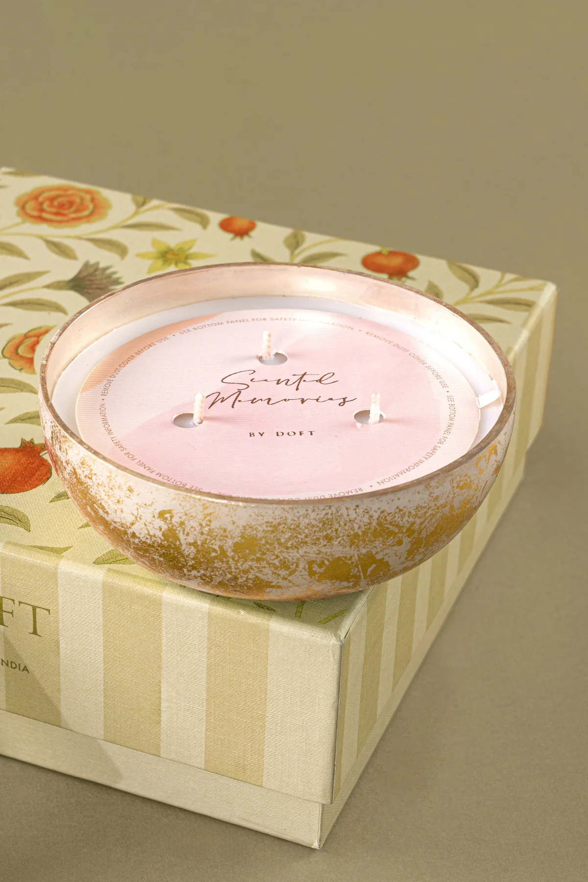 Doft - Various - Mini Bowl Candle Gift Set - Foiled Bowl - Candle & Wax Tablet