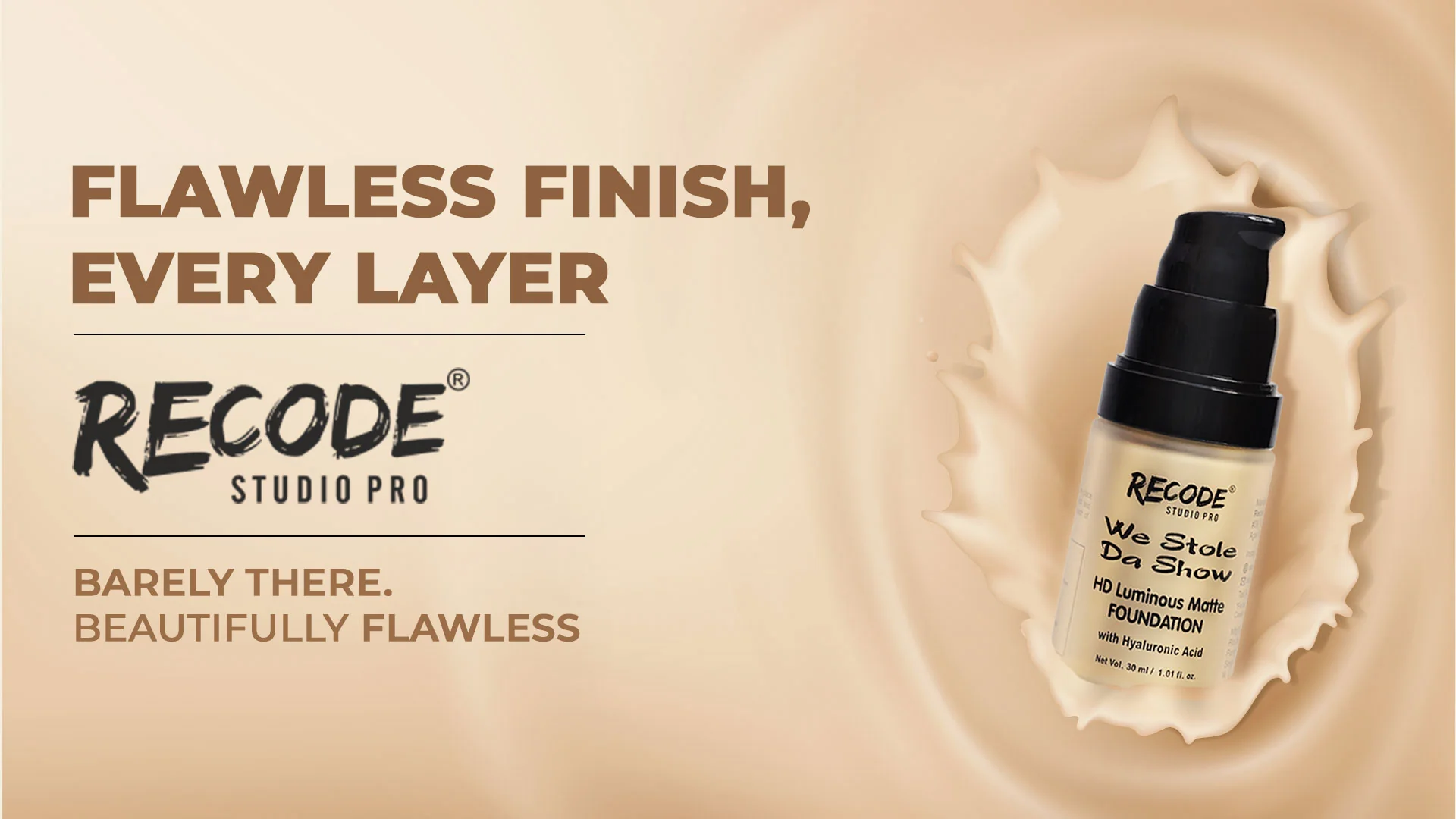Recode - Bharat - HD Luminous Matte Foundation