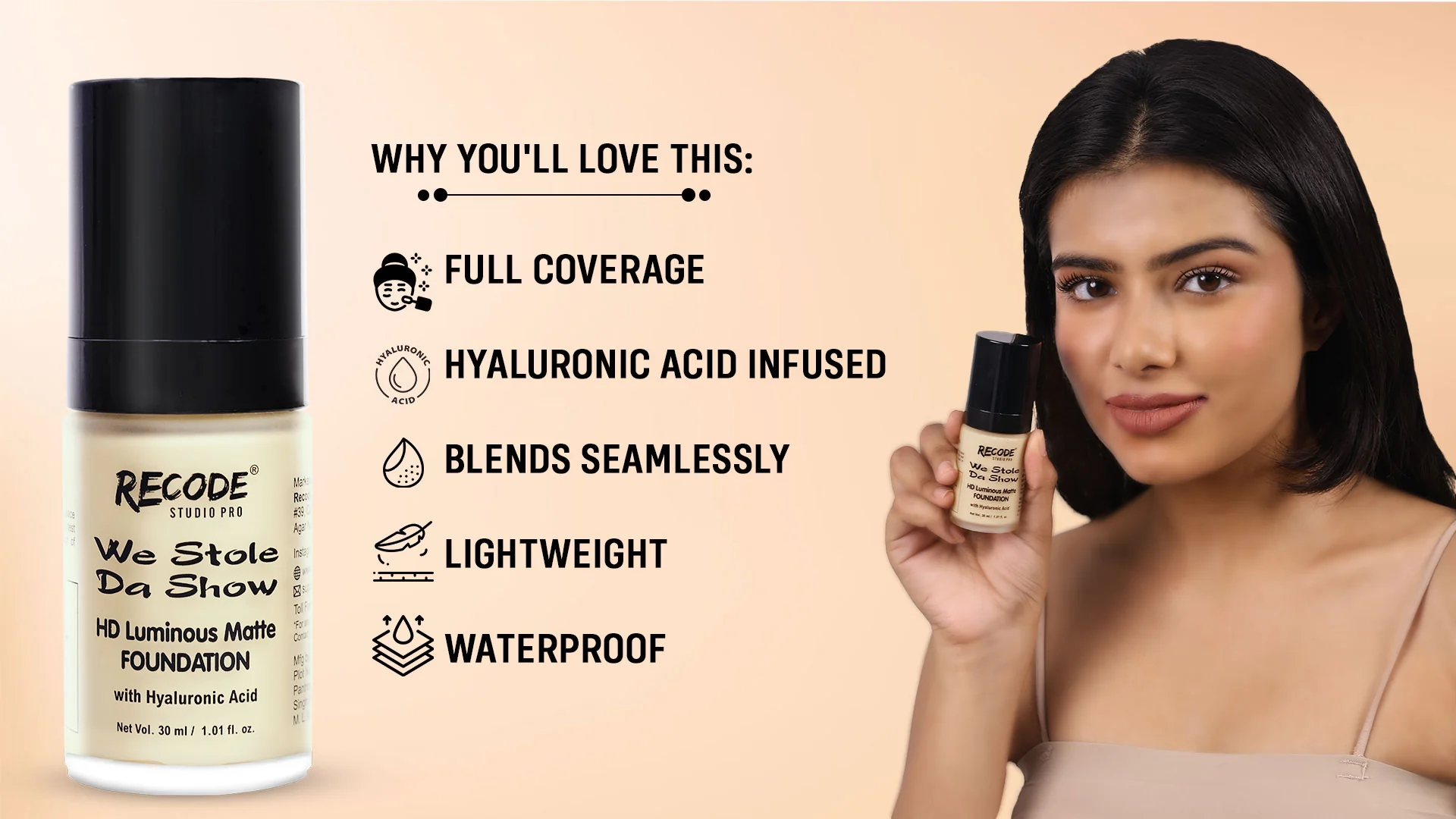 Recode - Tainzhu - HD Luminous Matte Foundation