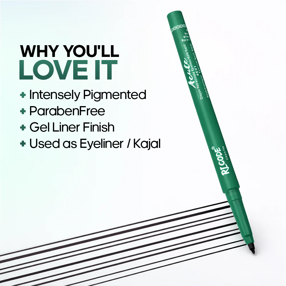 Recode - Black - Eyeliner Acute Kajal - Pencil