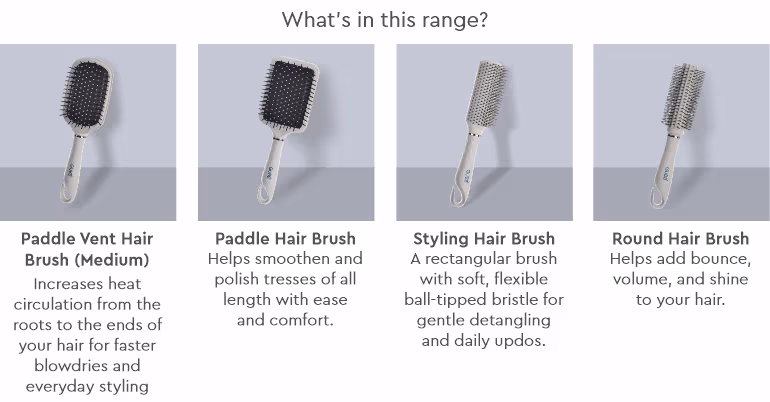 Gubb - Serenity Hues Range - Paddle Hair Brush
