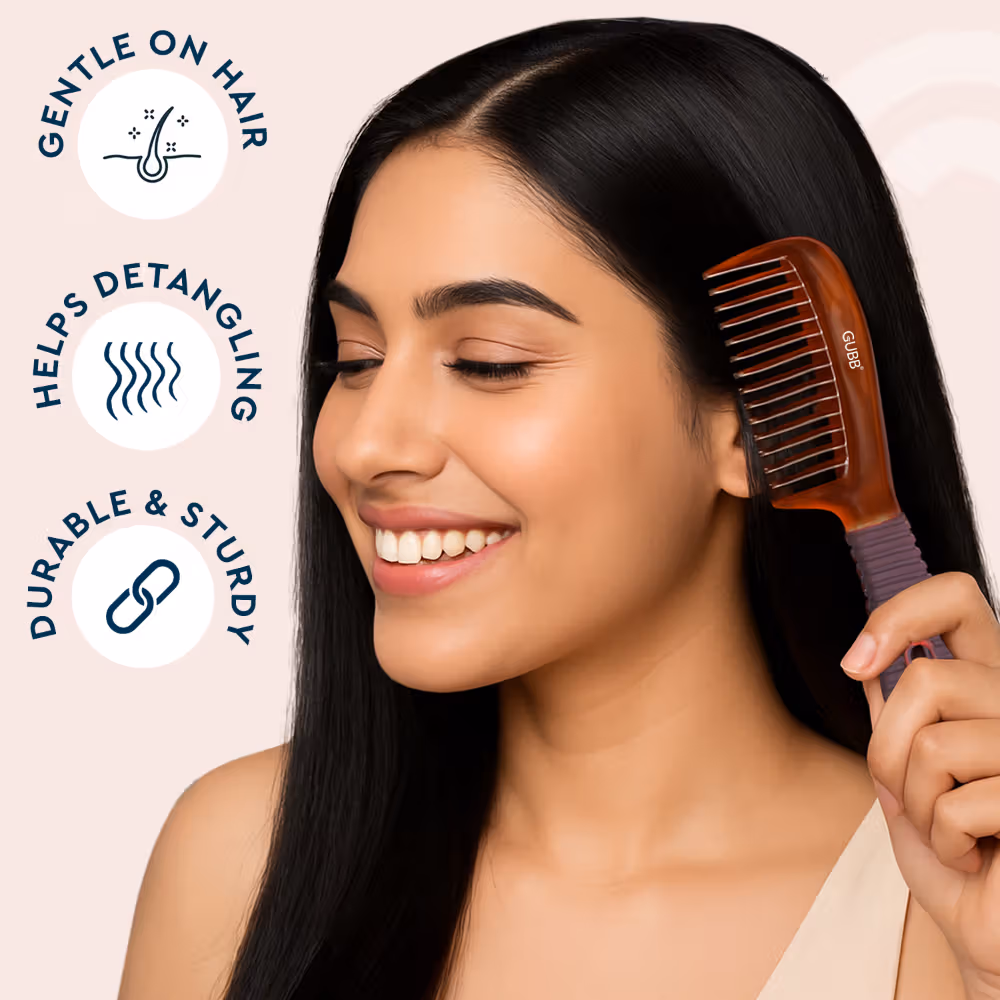Gubb - Shell - Small Comb With Handle