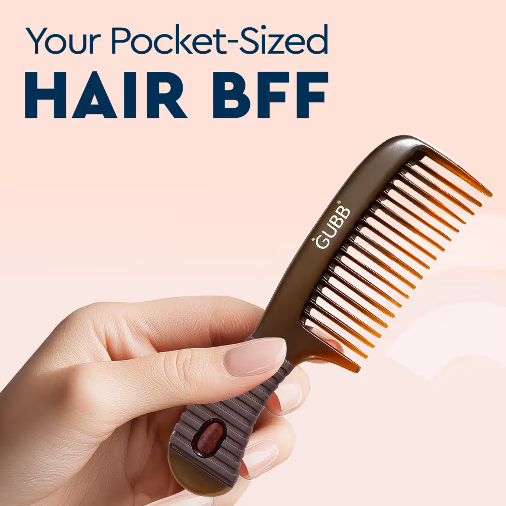 Gubb - Shell - Small Comb With Handle