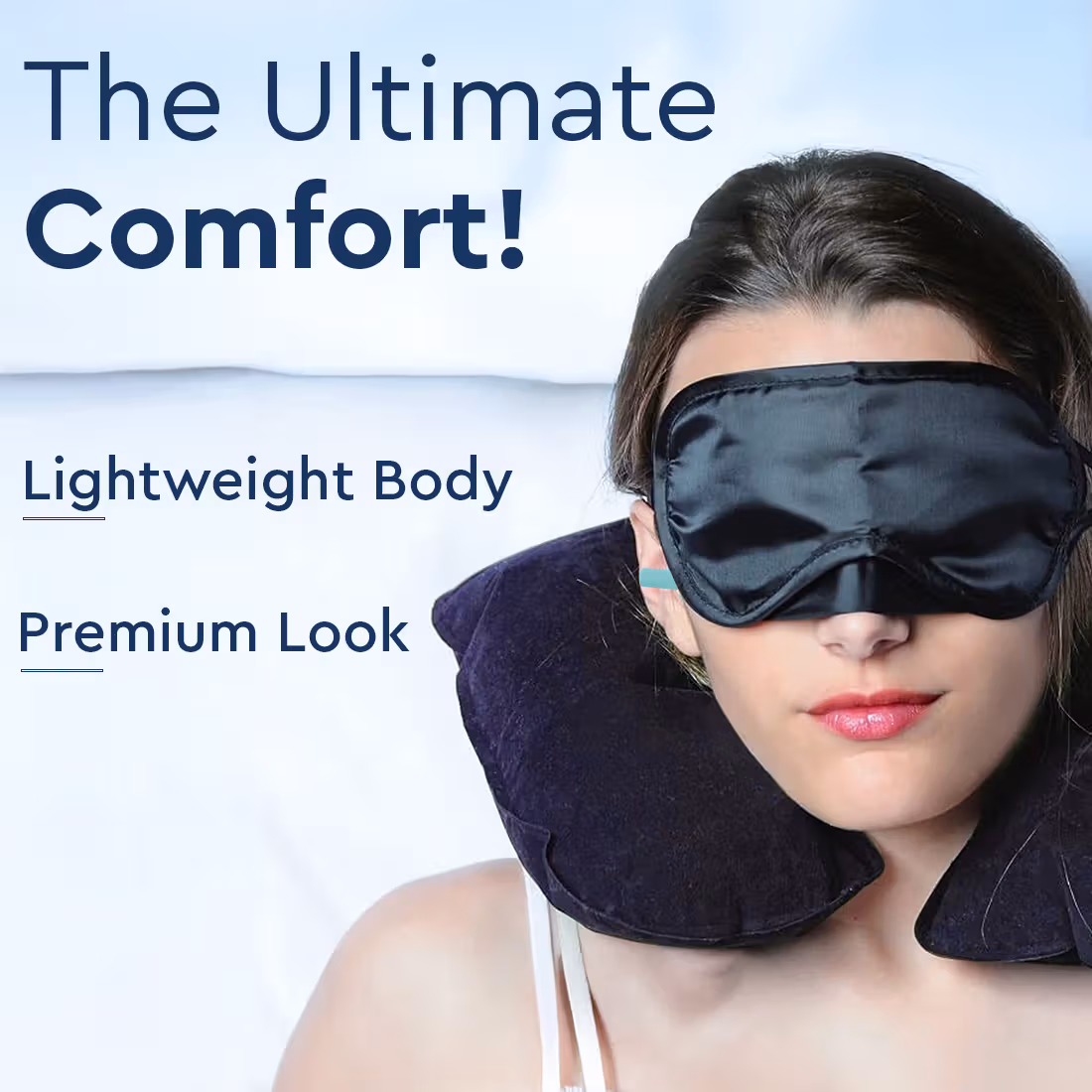 Gubb - Travel Sleeping Kit - Sleeping Pillow for Travelling, Eye Cover Mask for Sleeping