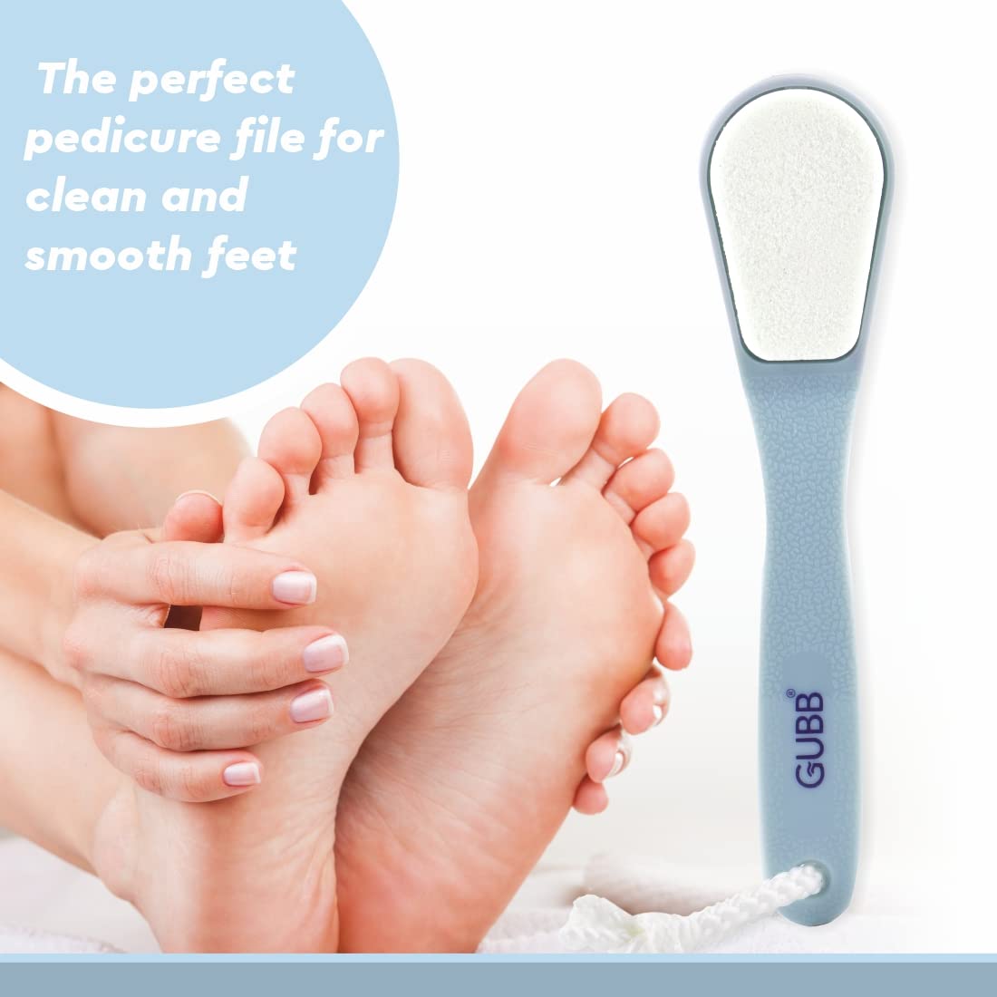 Gubb - Dual Ceramic Stone Pedicure-Tool Foot File- Remove Callus,