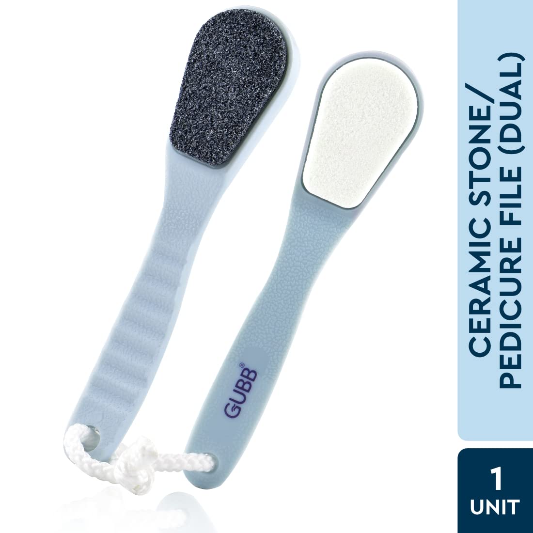 Gubb - Dual Ceramic Stone Pedicure-Tool Foot File- Remove Callus,