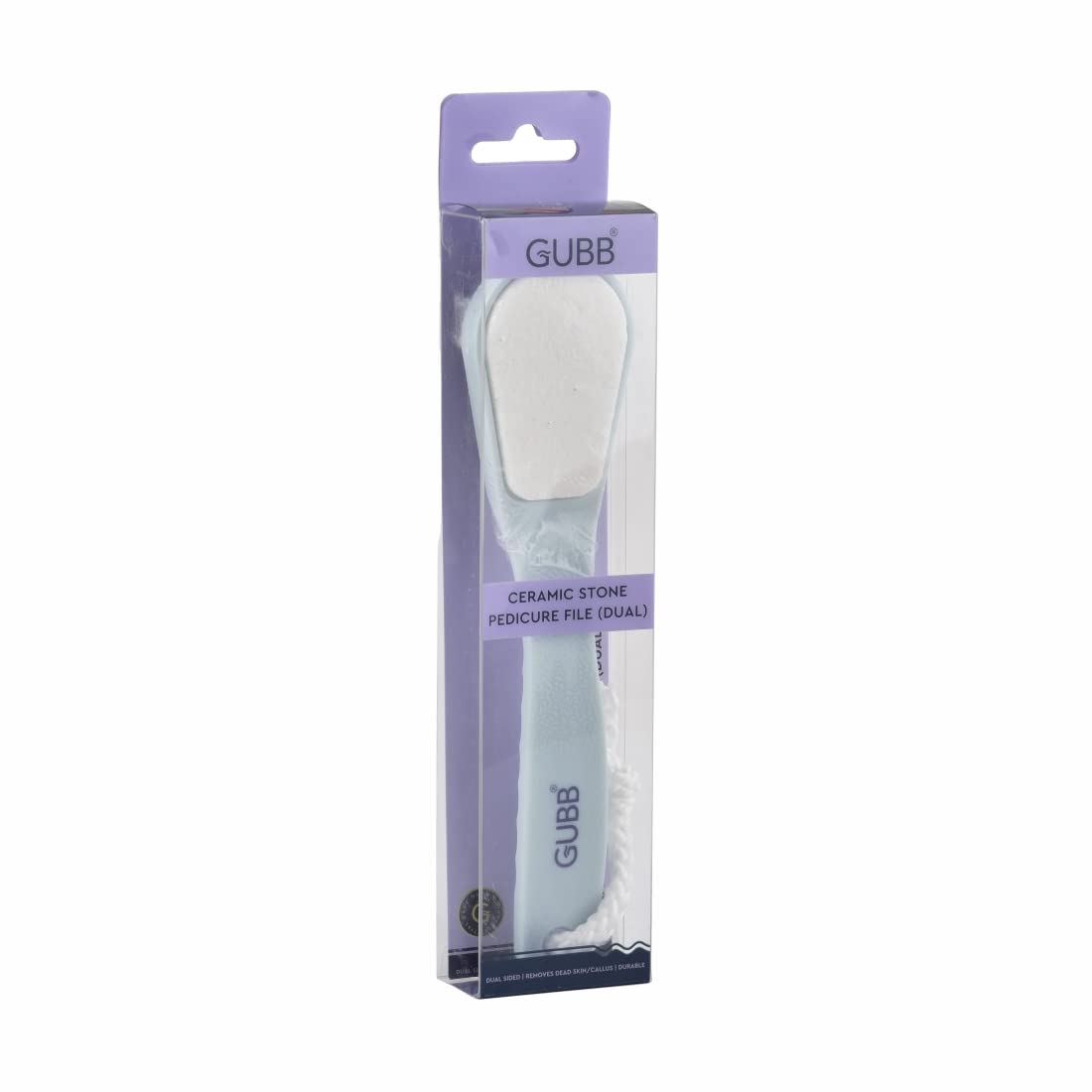 Gubb - Dual Ceramic Stone Pedicure-Tool Foot File- Remove Callus,