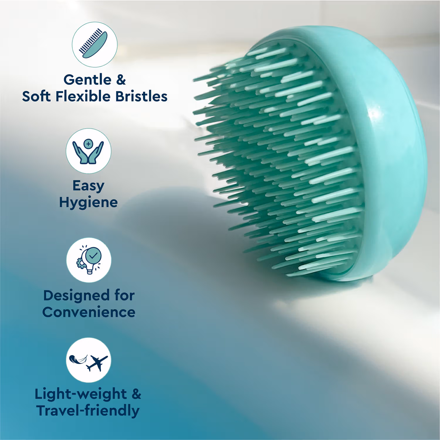 Gubb - Tangle Eraser Detangling Brush, - Reduces Hair Breakage & Damage,Scottish Range