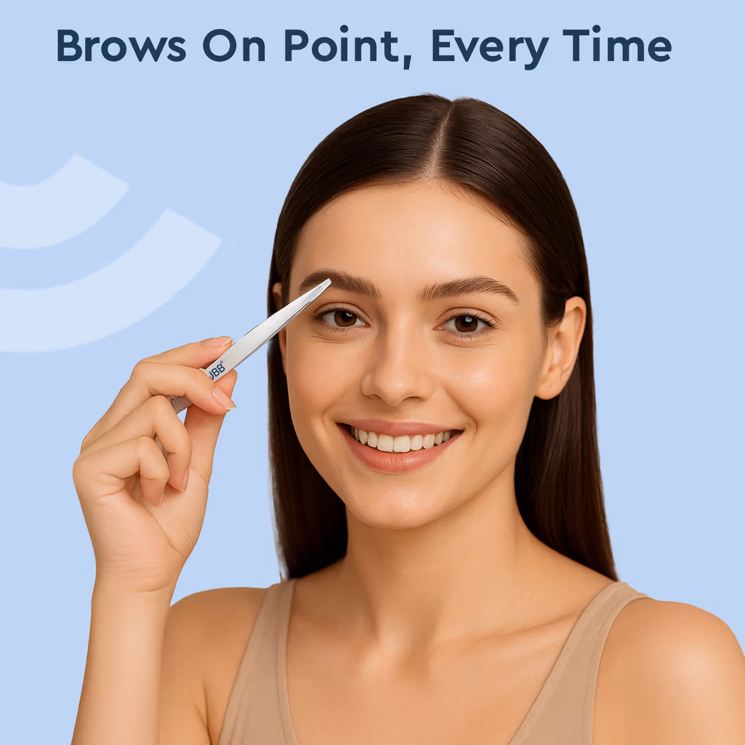 Gubb - Dual Function Tweezer - With Brow Comb