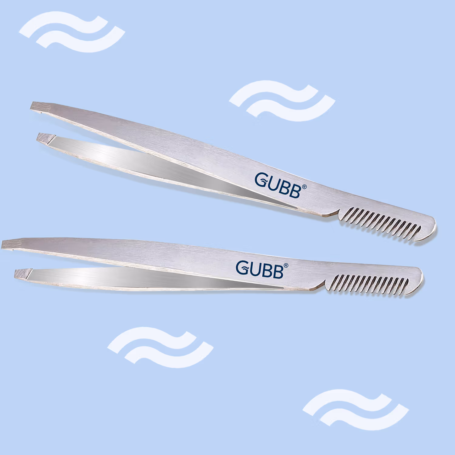 Gubb - Dual Function Tweezer - With Brow Comb