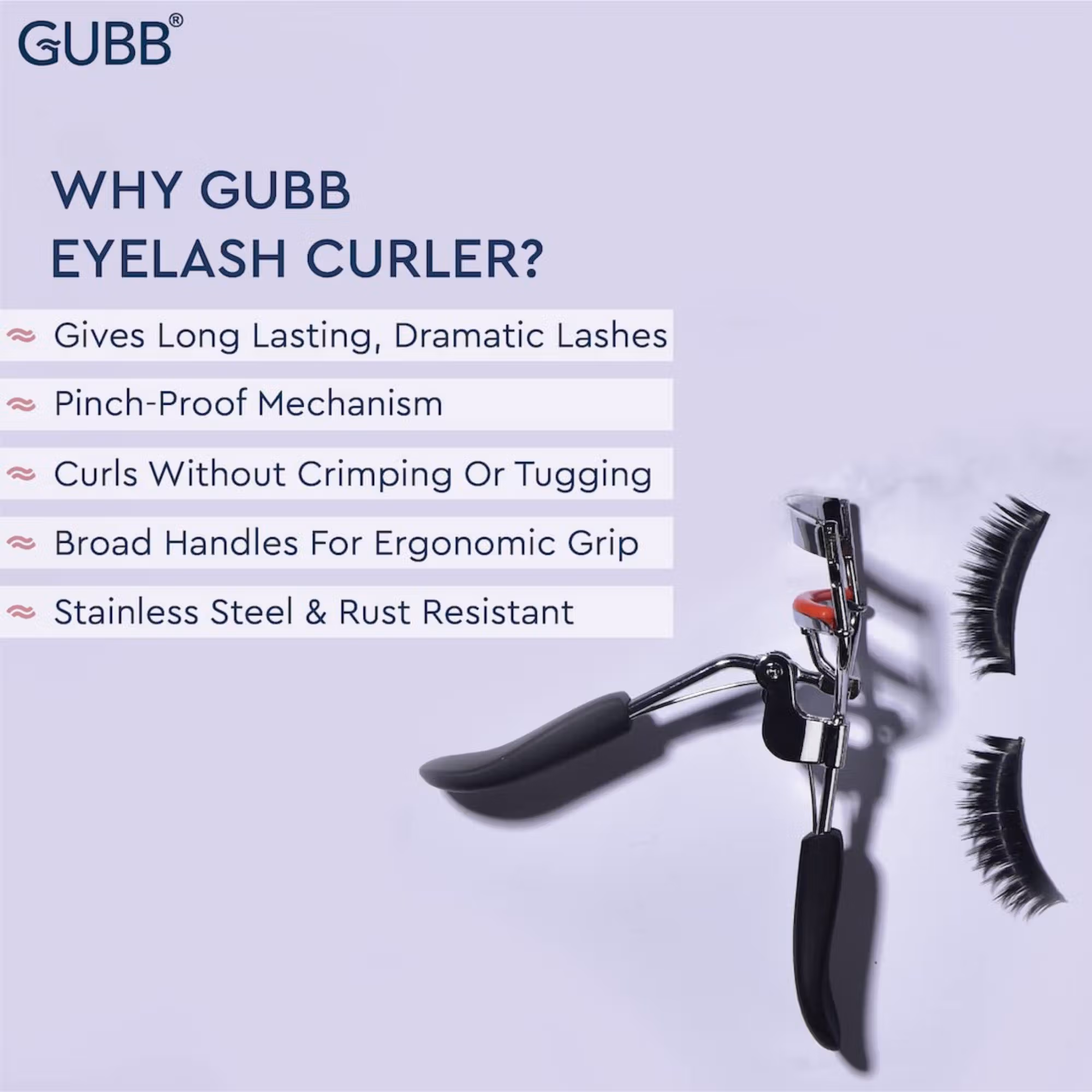 Gubb - Eyelash Curler - Eye Makeup Tool-Black