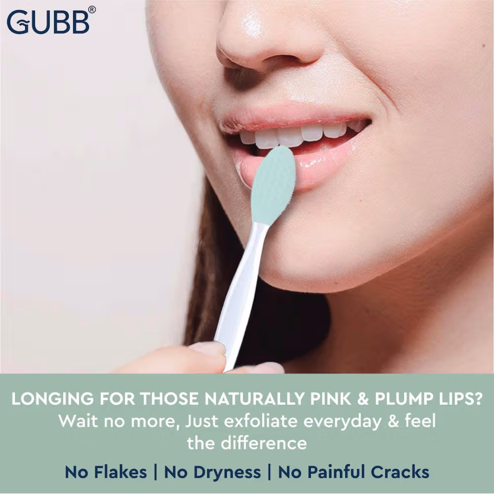 Gubb - Lip Scrubber - For Plump And Healthy Lips - Dual Sided Benefits, Promises Soft & Shiny Lips