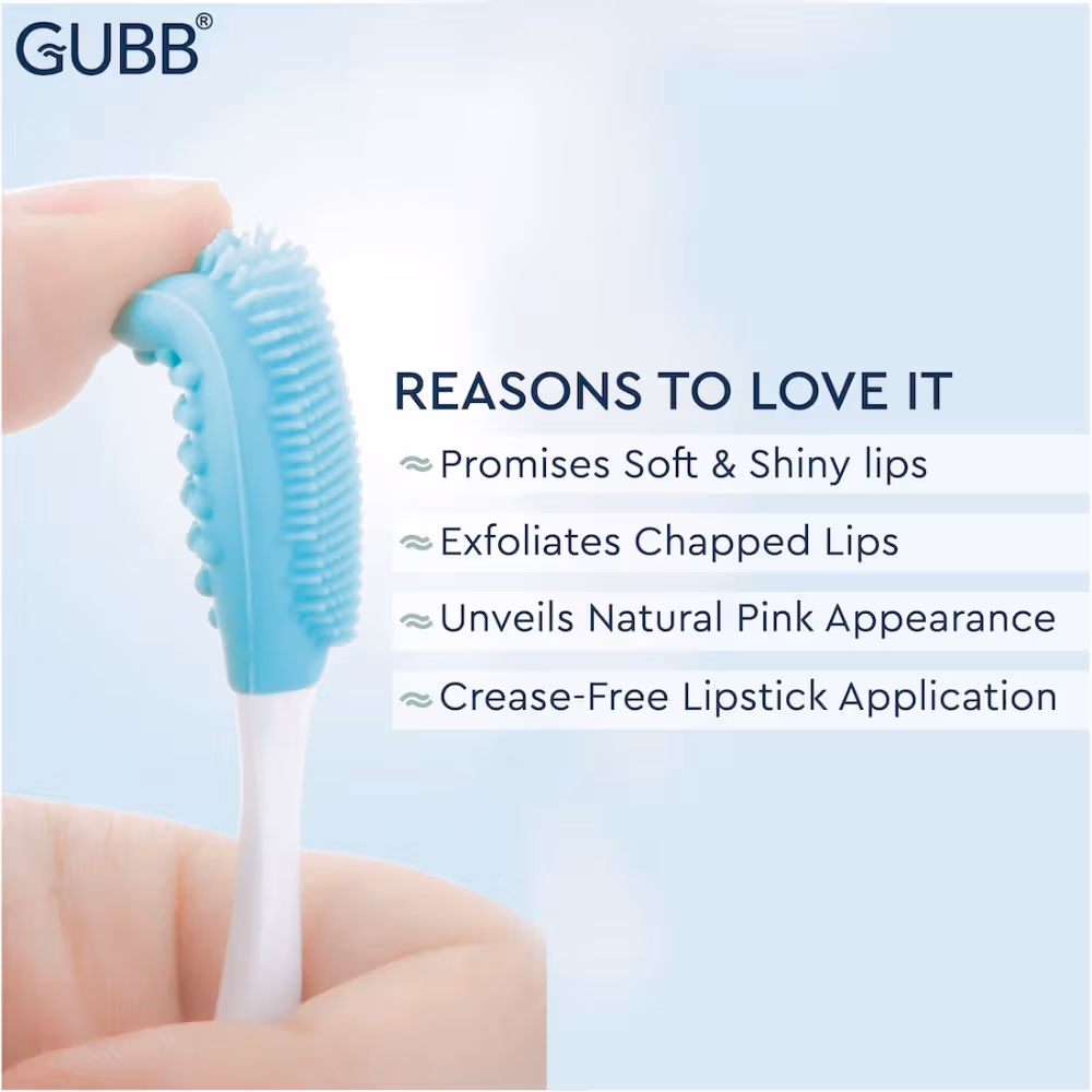 Gubb - Lip Scrubber - For Plump And Healthy Lips - Dual Sided Benefits, Promises Soft & Shiny Lips