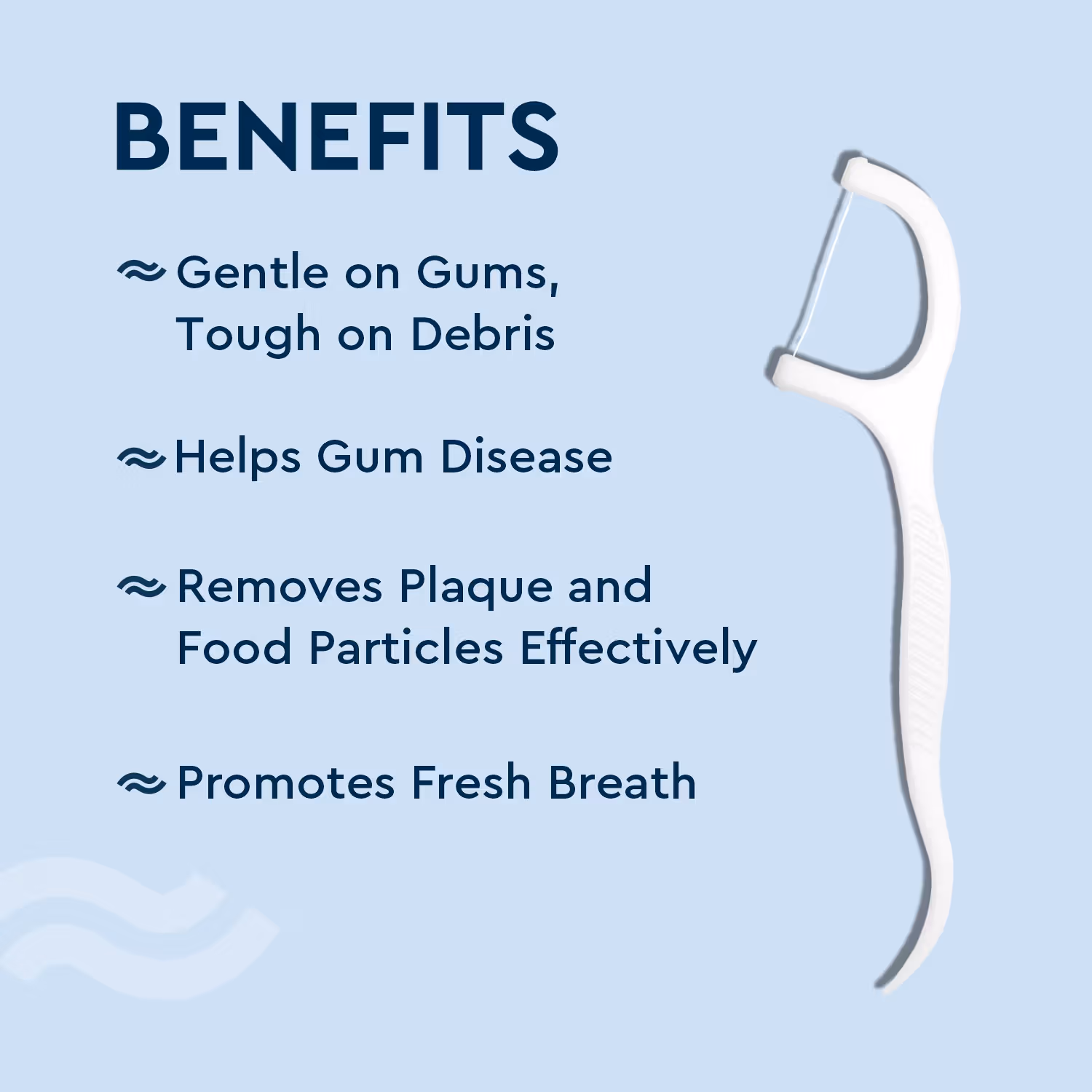 Gubb - Dental Floss Toothpicks - Oral Hygiene Essential with Extra Strong Thread