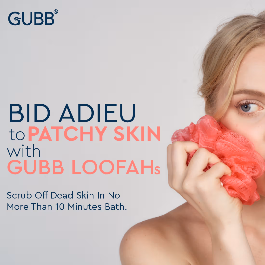 Gubb - Exfoliating Round Bath Loofah - Lilac