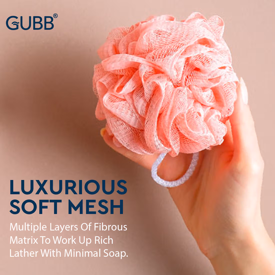 Gubb - Exfoliating Round Bath Loofah - Lilac