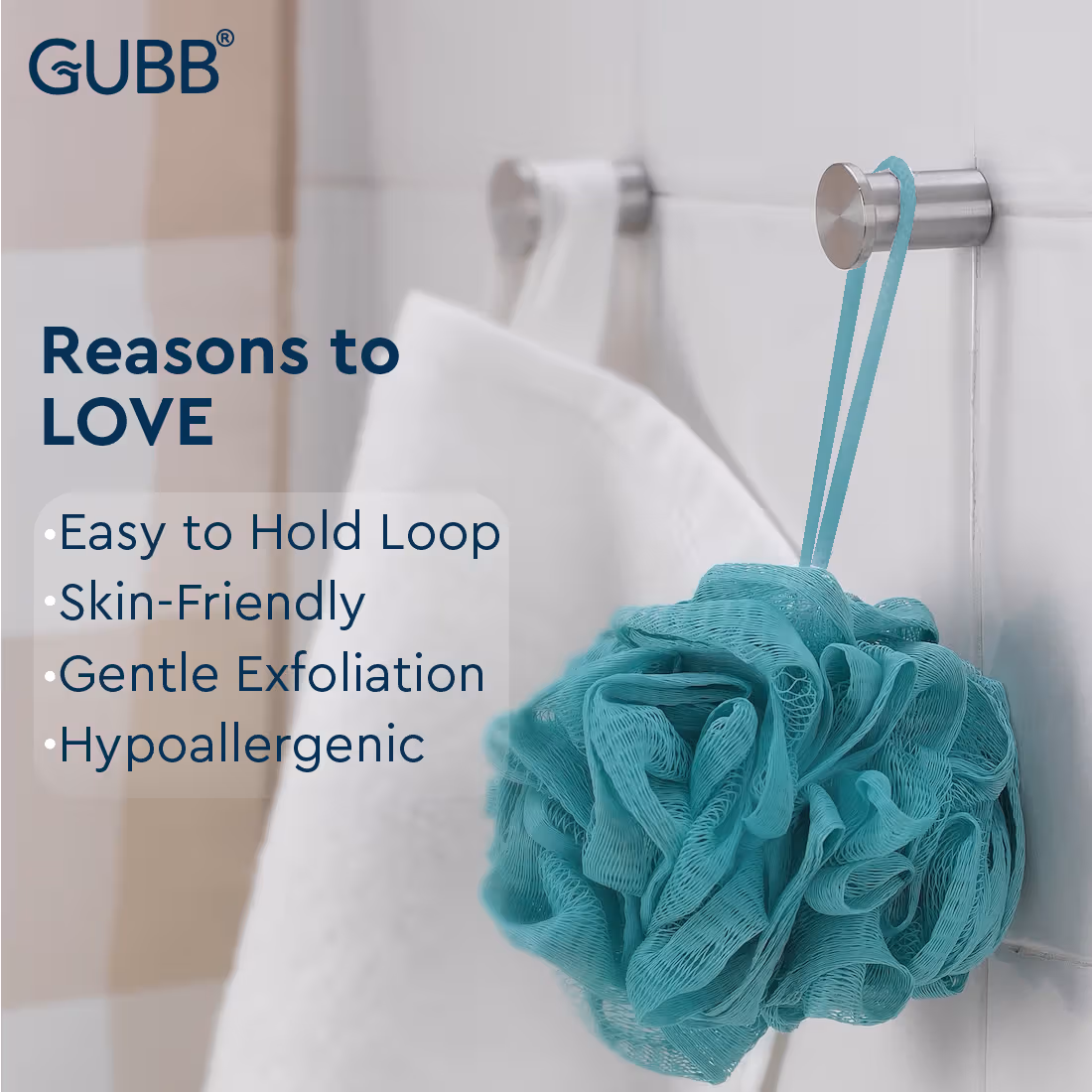 Gubb - Exfoliating Round Bath Loofah - Lilac