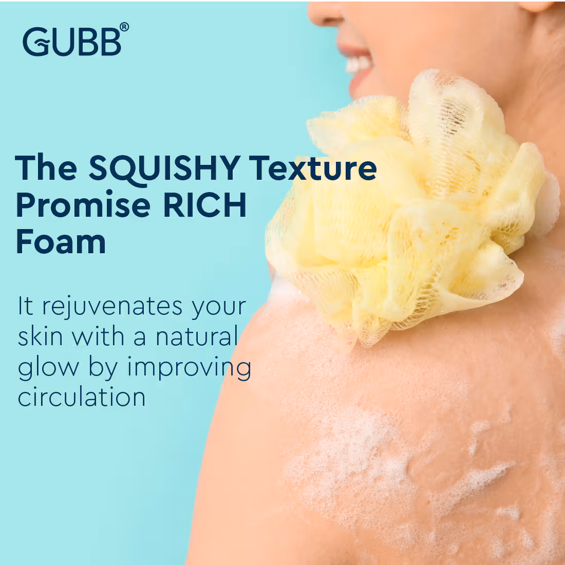 Gubb - Exfoliating Round Bath Loofah - Lilac