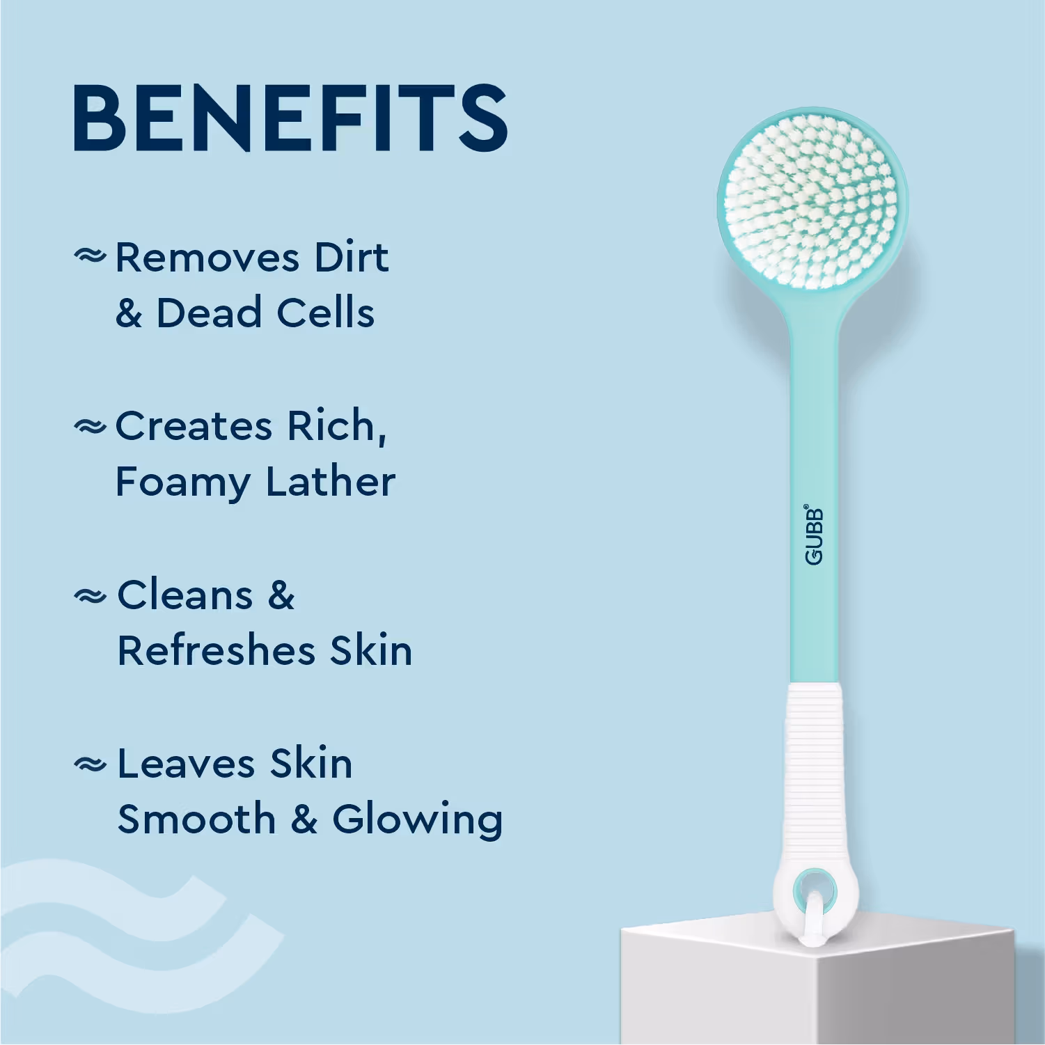 Gubb - Body Scrub Bath Brush - With Long Handle