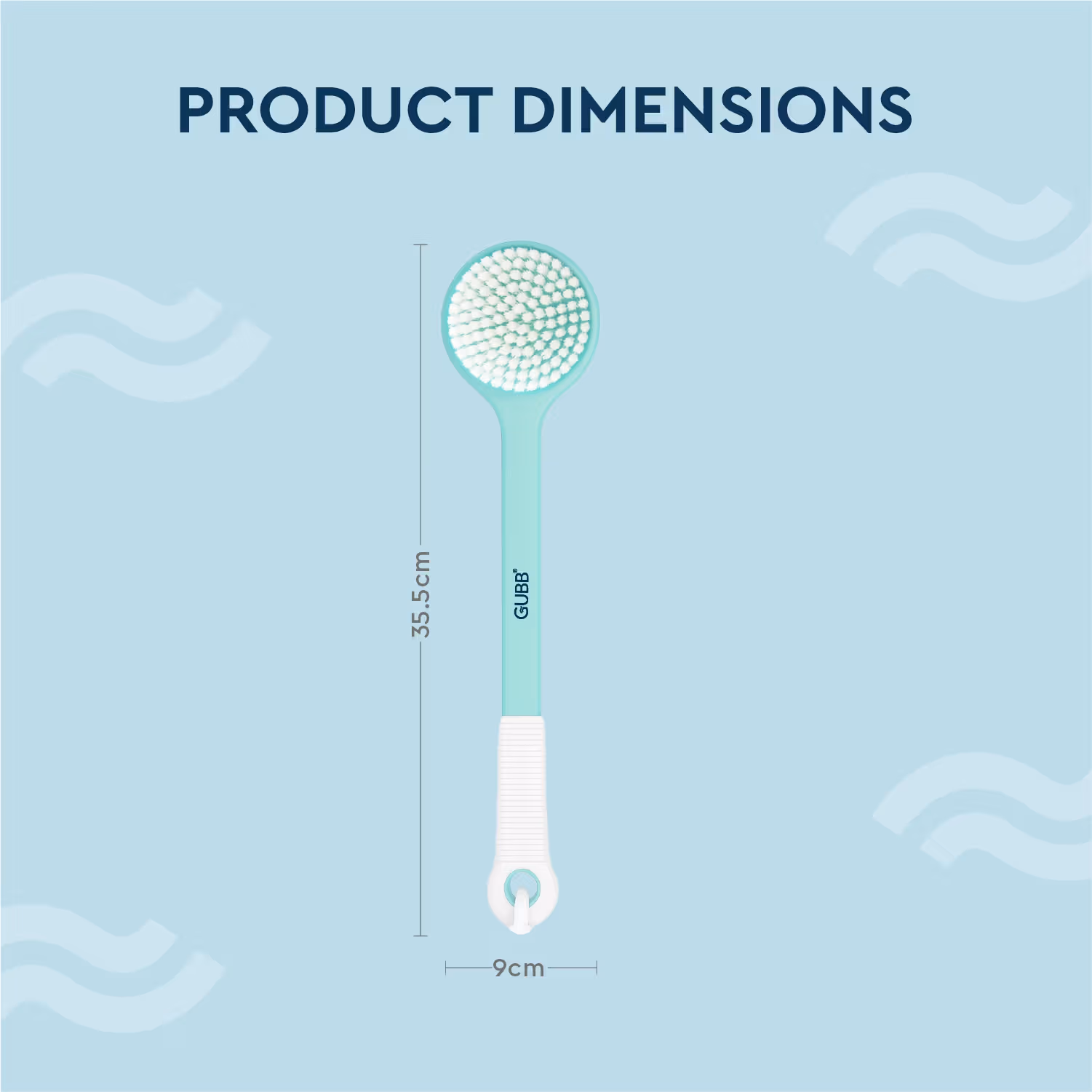 Gubb - Body Scrub Bath Brush - With Long Handle