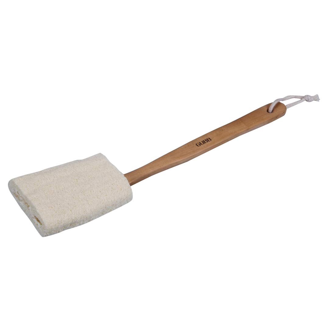 Gubb - Natural Loofah - With Detachable Wooden Handle - Exfoliating Bath Brush