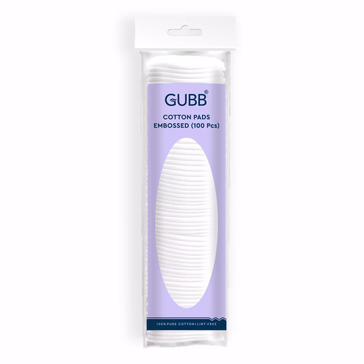 Gubb - Cotton Pads - Hypoallergenic 100% For Face Cleansing, - Makeup Remover Cotton Pads Embossed