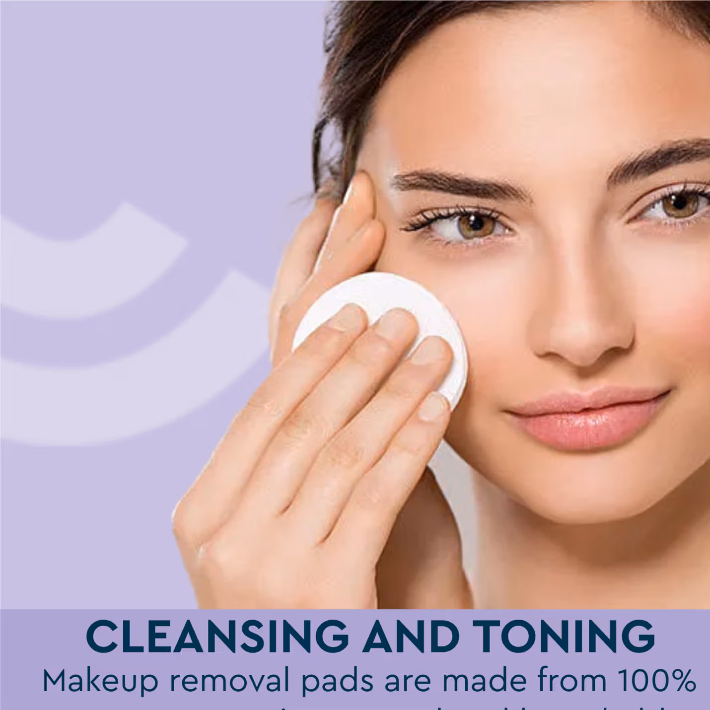 Gubb - Cotton Pads - Hypoallergenic 100% For Face Cleansing, - Makeup Remover Cotton Pads Embossed
