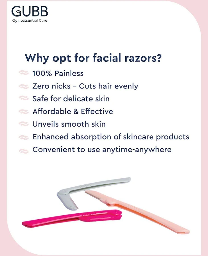 Gubb - Foldable Eyebrow - Facial Hair Remover Razor
